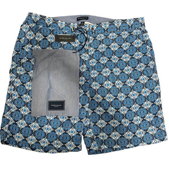 Peter Millar Swim Trunks Mens Size XL Mesh Lined Pockets Surf Beach BNWT - Picture 2 of 8